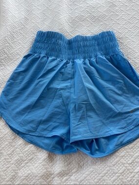 Nike Blue Women's Elastic Waist Athletic Shorts